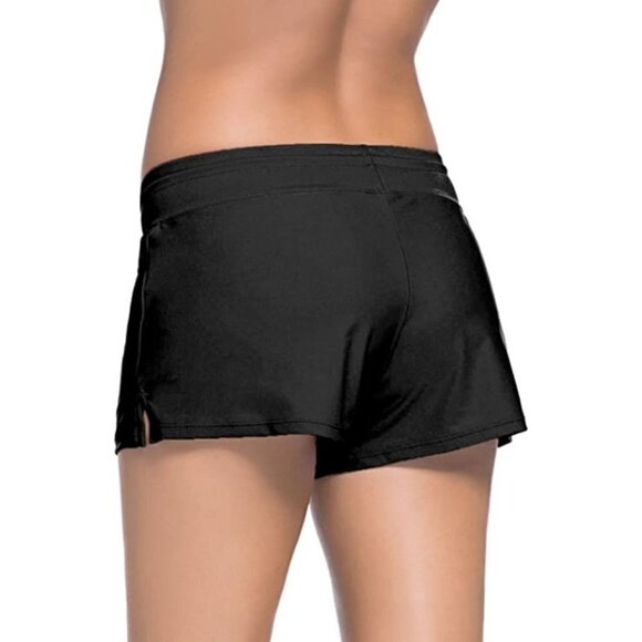 Gray Quick Dry Swimsuit Board Shorts w/ Drawstring - Picture 5 of 9
